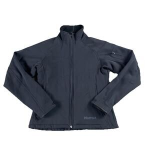 Marmot Gravity Stretch Soft-shell Windstopper Jacket Womens S Black Fleece Lined